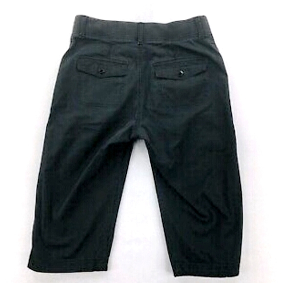 Lee Easy Fit Denim Black Cargo Stretch Capris Size 10 - Picture 2 of 4
